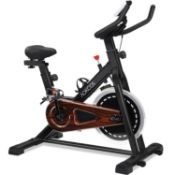 Ex-Display Indoor Cycling Bicycle Belt Drive Exercise Bike, Flywheel, Wool Felt Resistance RRP £2...
