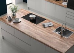 Wrens Light Walnut Effect Luxury Laminate Kitchen Worktop, RRP £235, 1.5m x 800mm x 38mm