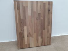 Wrens Double Width Solid Walnut Kitchen Shelves/ Chopping Boards RRP £190, 770mm x 600mm x 62m...