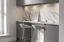 Wrens Calacatta Matt Luxury Laminate Kitchen Worktop, RRP £205, 1.83m x 600mm x 38mm