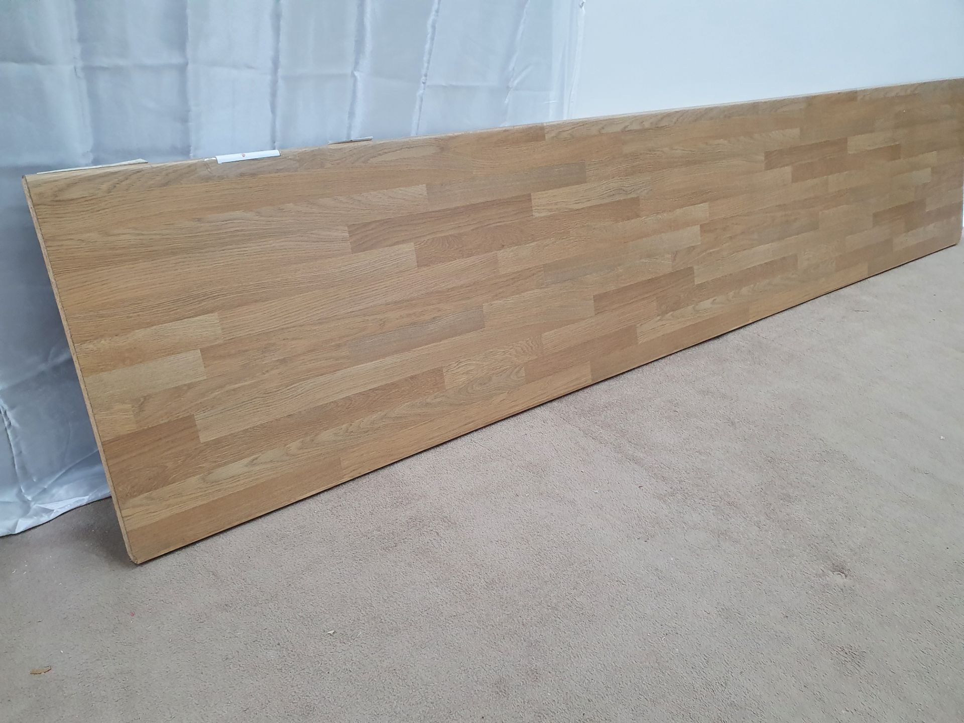 Wrens Light Oak Block Luxury Laminate Kitchen Worktop, RRP £420, 3m x 600mm x 38mm - Image 2 of 4