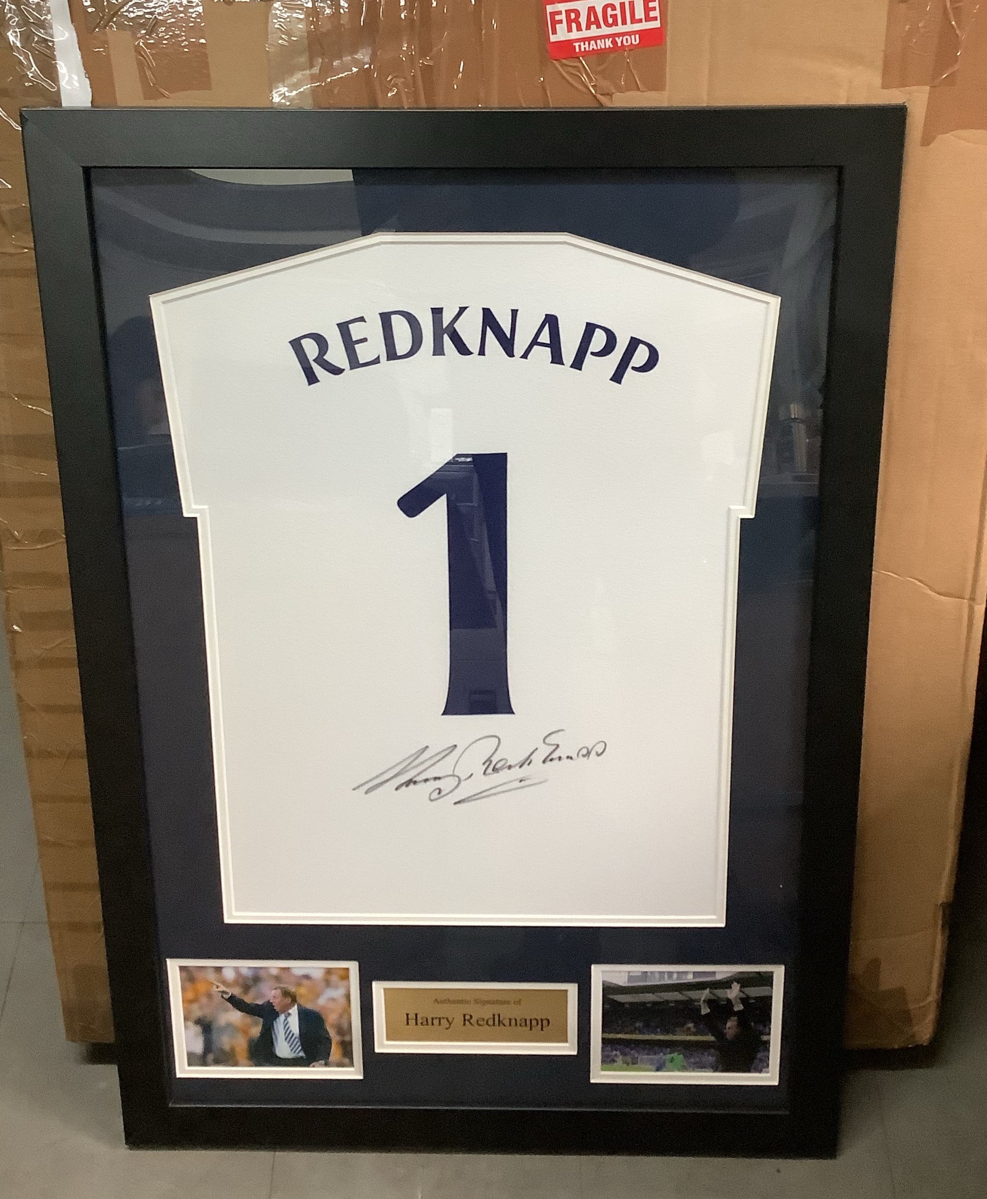 Harry Redknapp Signed Shirt Framed