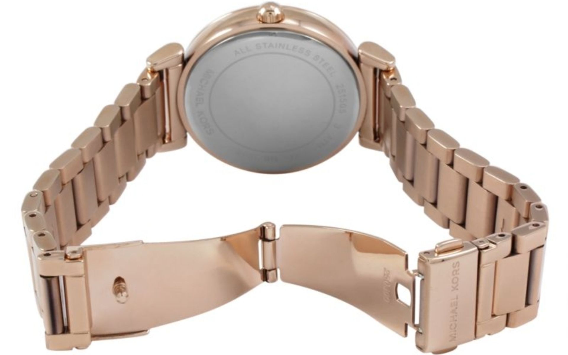 Michael Kors MK3356 Ladies Catlin Rose Gold Quartz Watch - Image 4 of 6