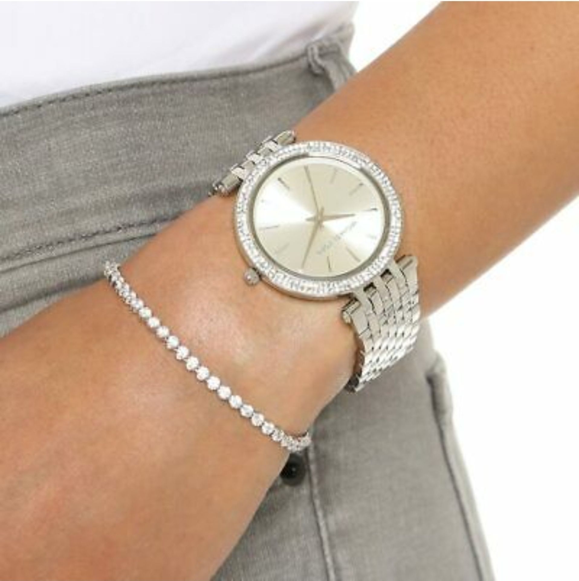 Michael Kors MK3190 Darci Silver Ladies Watch - Image 4 of 8