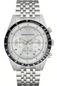 AR6073 Emporio Armani Men's Sportivo Silver Stainless Steel Chronograph Watch