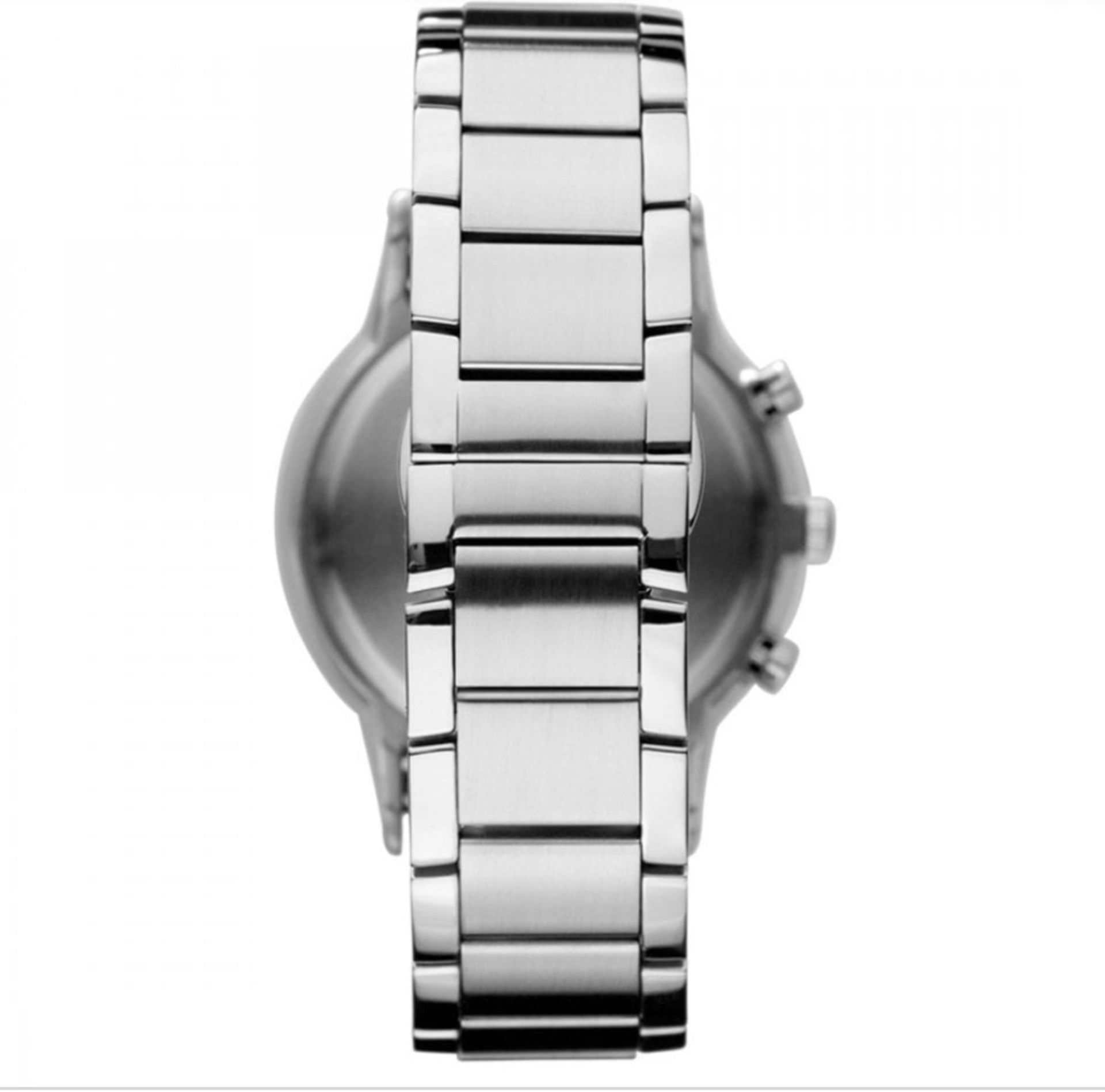 Emporio Armani AR11164 Men's Blue Dial Silver Bracelet Chronograph Watch - Image 2 of 5