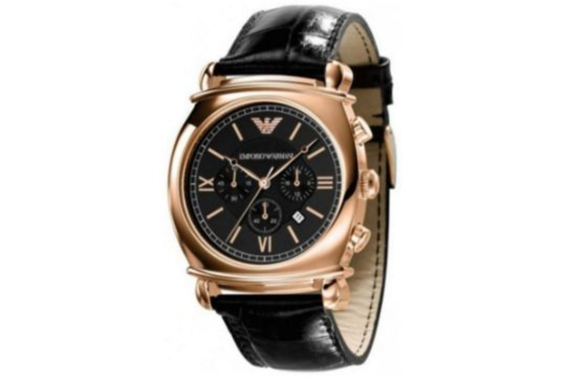 Emporio Armani Mens Rose Gold Watch AR0321 - Image 8 of 8