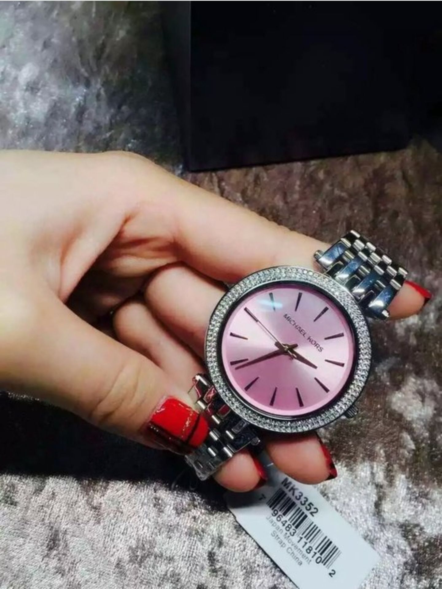 Michael Kors MK3352 Darci Pink & Silver Stainless Steel Ladies Watch - Image 6 of 8