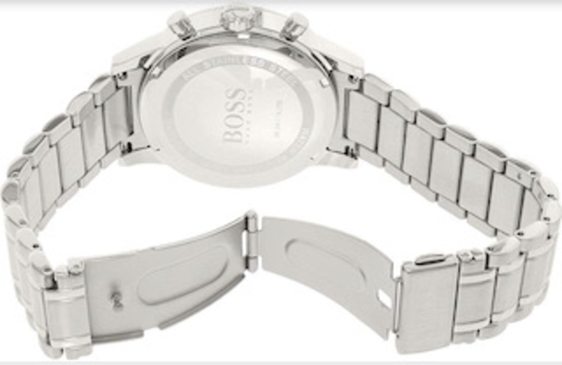 Hugo Boss Men's Aeroliner Silver Bracelet Chronograph Watch 1513182 Authentic Men's Classic - Image 3 of 7