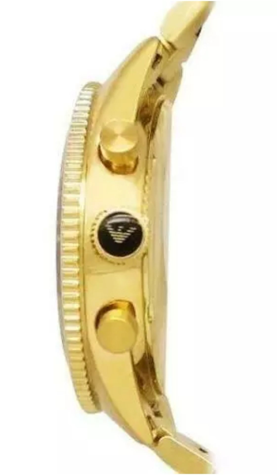 Emporio Armani AR5857 Black Dial Gold Tone Bracelet Quartz Chronograph Watch - Image 5 of 10