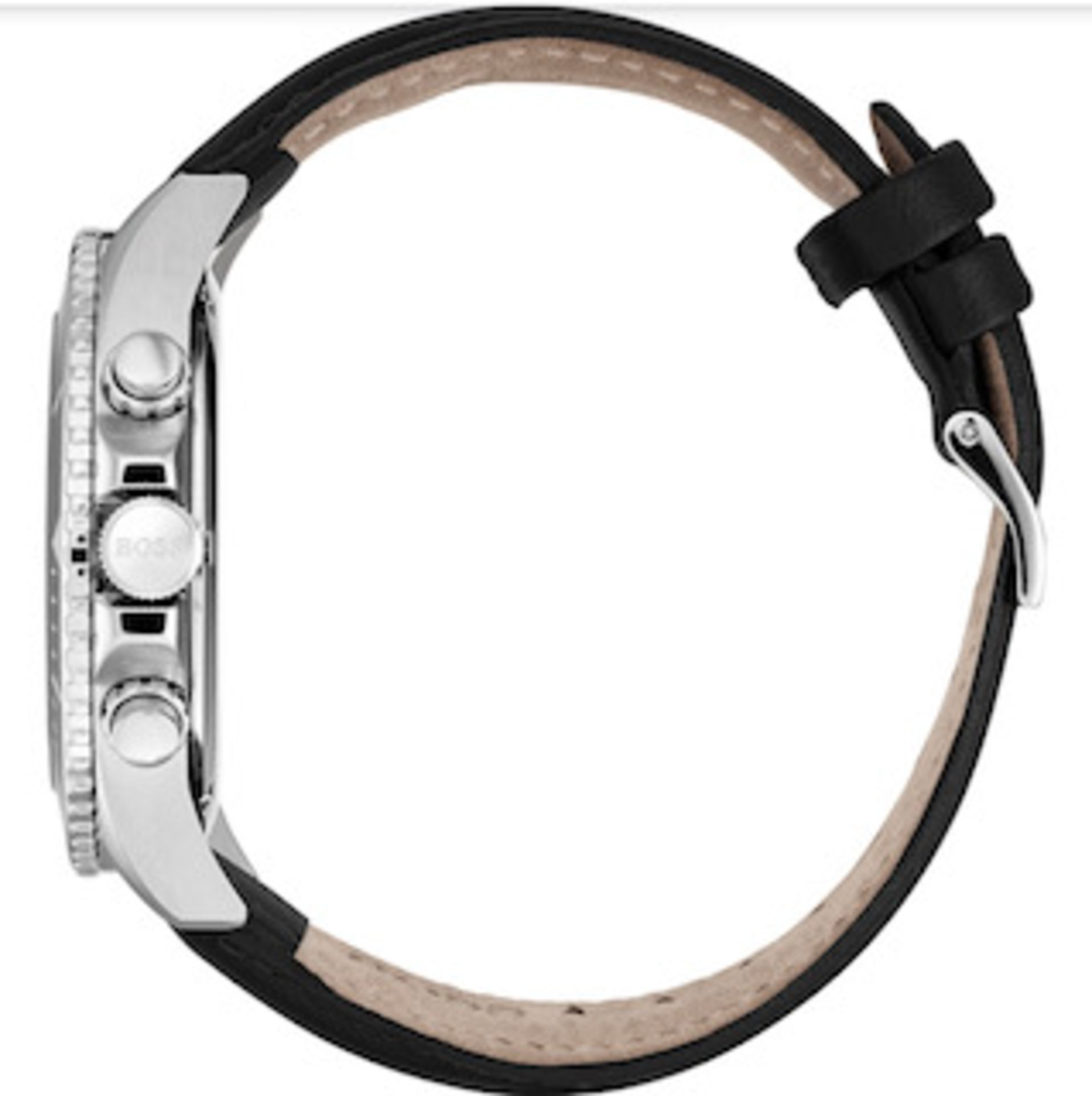 Hugo Boss 1513697 Men's Ocean Edition Black Leather Strap Chronograph Watch - Image 5 of 5