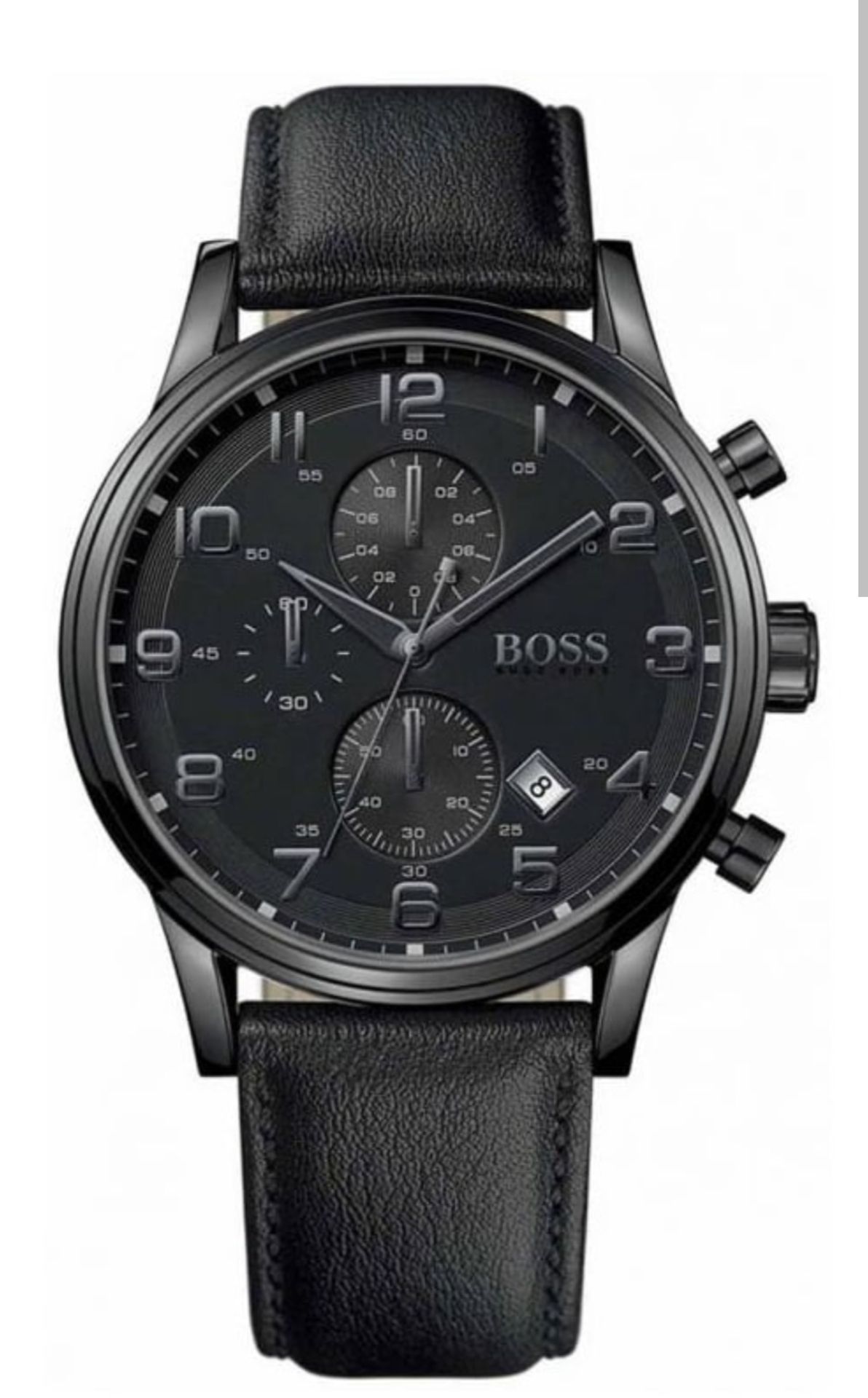 HUGO BOSS 1512567 Men's Aeroliner All Black Chronograph Watch