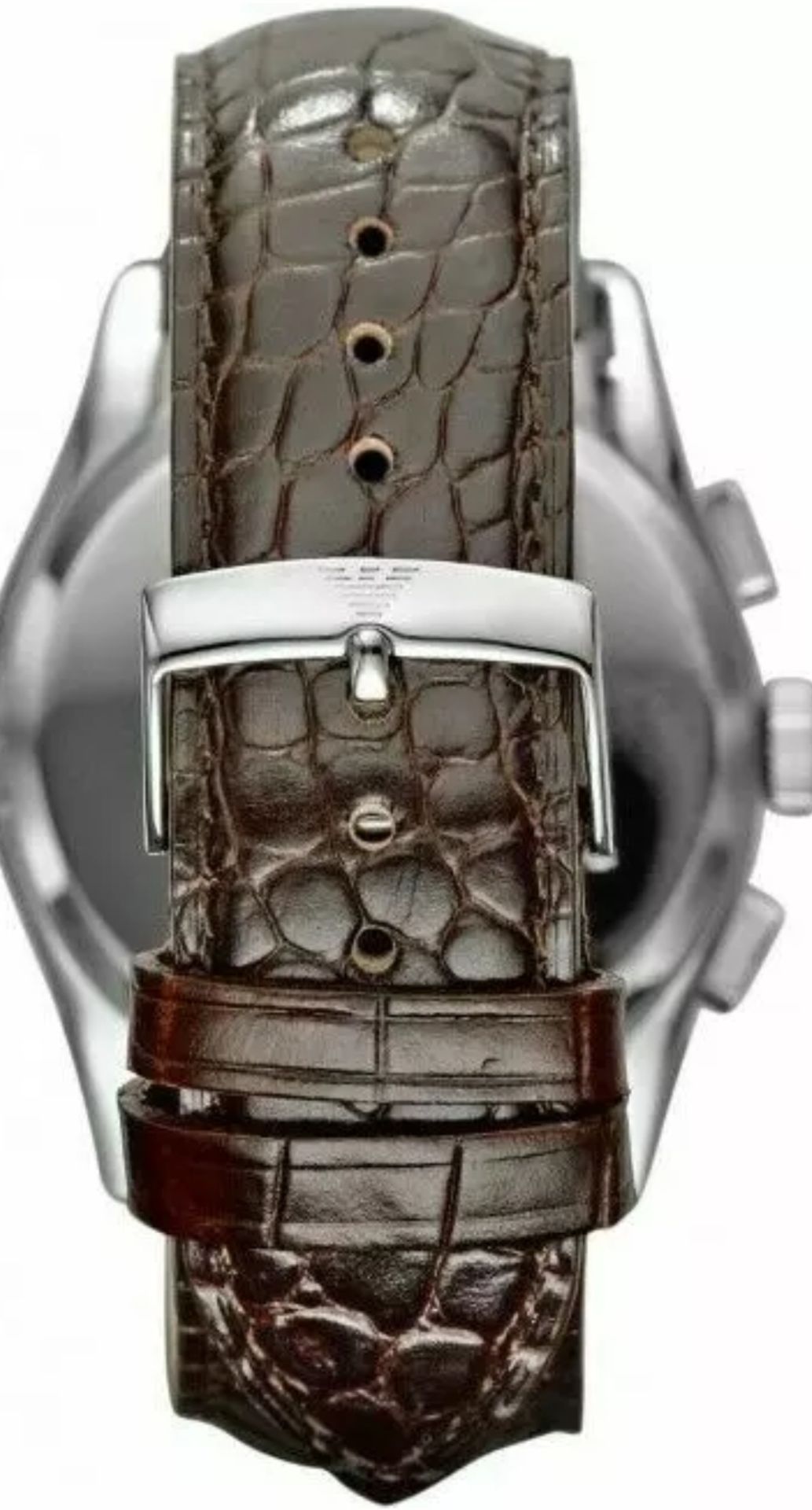 Emporio Armani AR0671 Men's Brown Leather Strap Quartz Chronograph Watch - Image 3 of 10