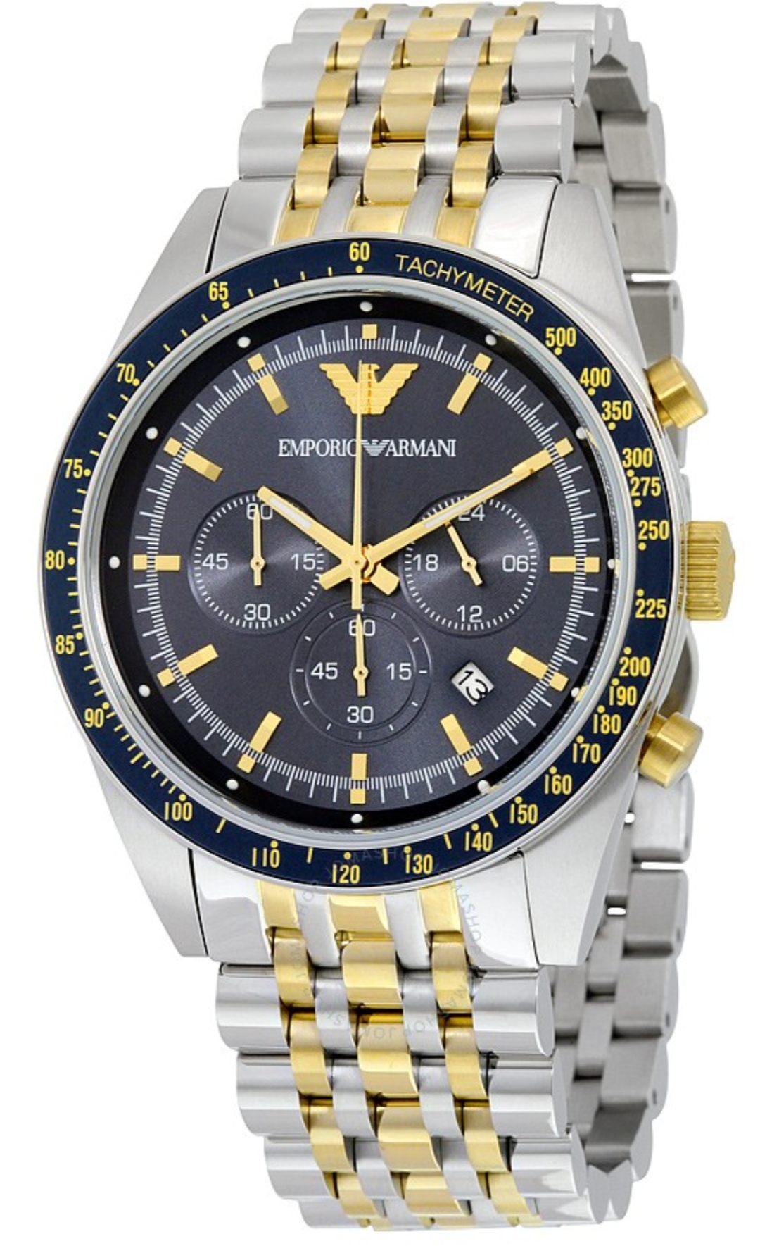 Emporio Armani AR6088 Men's Two Tone Quartz Chronograph Watch - Image 3 of 10