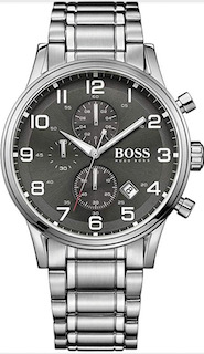 Hugo Boss Men's Black Aeroliner Multi-Functional Chronograph Watch 1513181