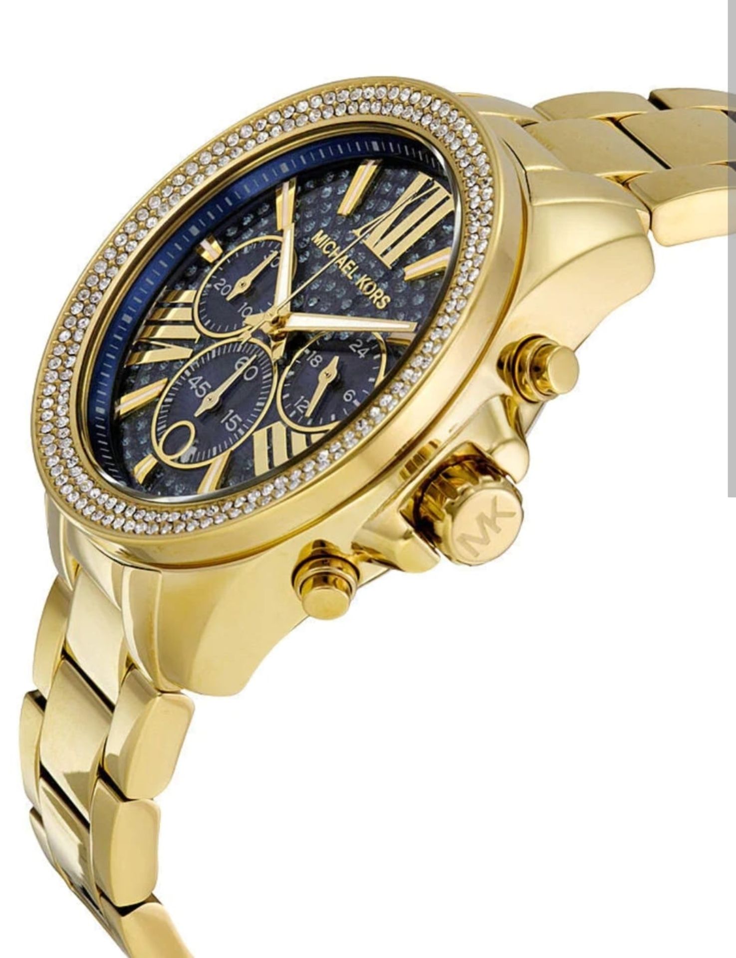 Michael Kors Wren Chronograph Blue Crystal Pave Ladies Watch MK6291 - Image 2 of 6