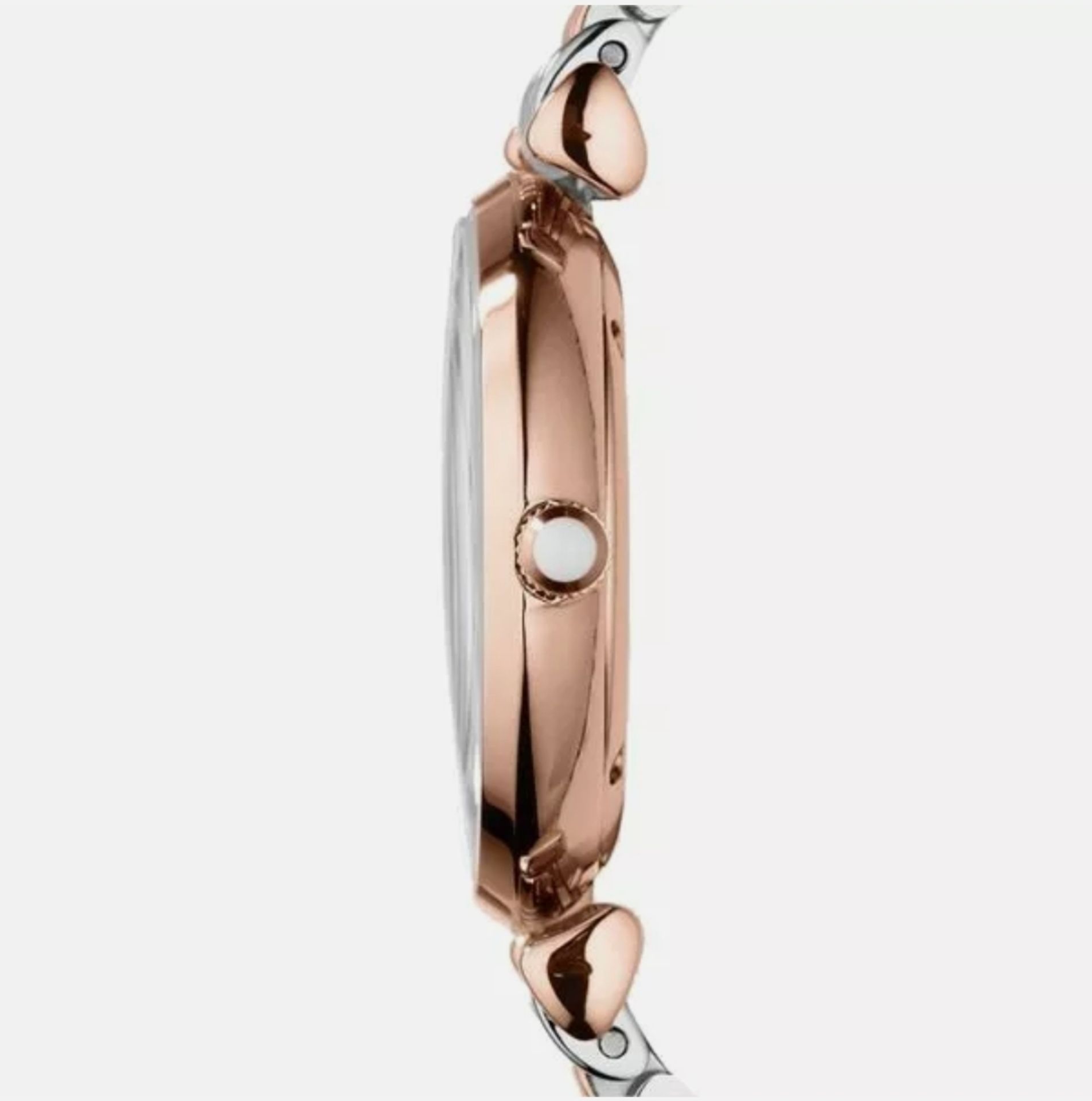 Emporio Armani AR1840 Women's Quartz Designer Watch - Rose Gold & Silver - Image 4 of 6