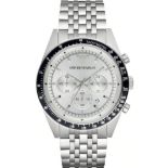 AR6073 Emporio Armani Men's Sportivo Silver Stainless Steel Chronograph Watch