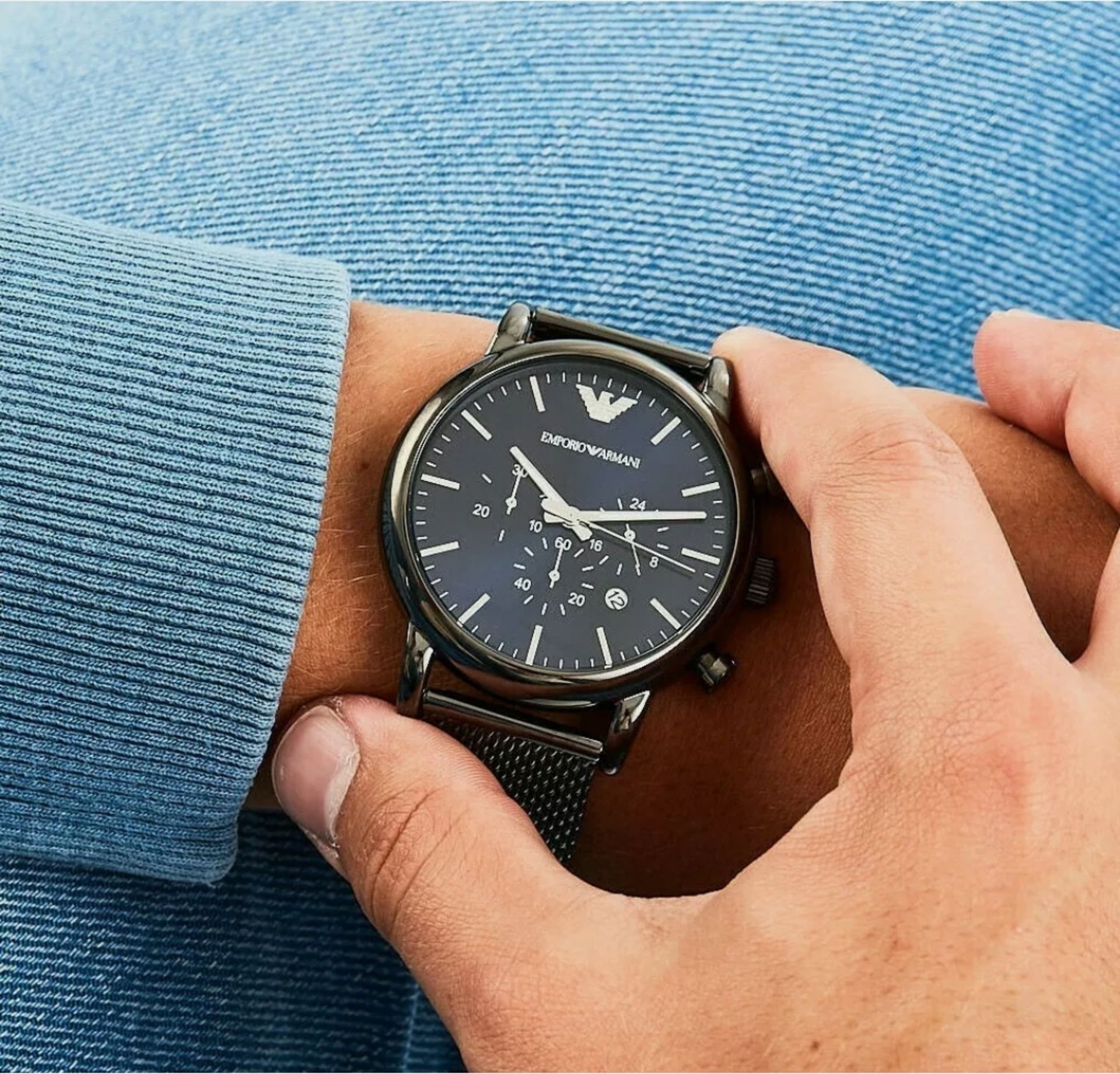 Emporio Armani AR1979 Men's Chronograph Quartz Designer Watch - Image 6 of 7