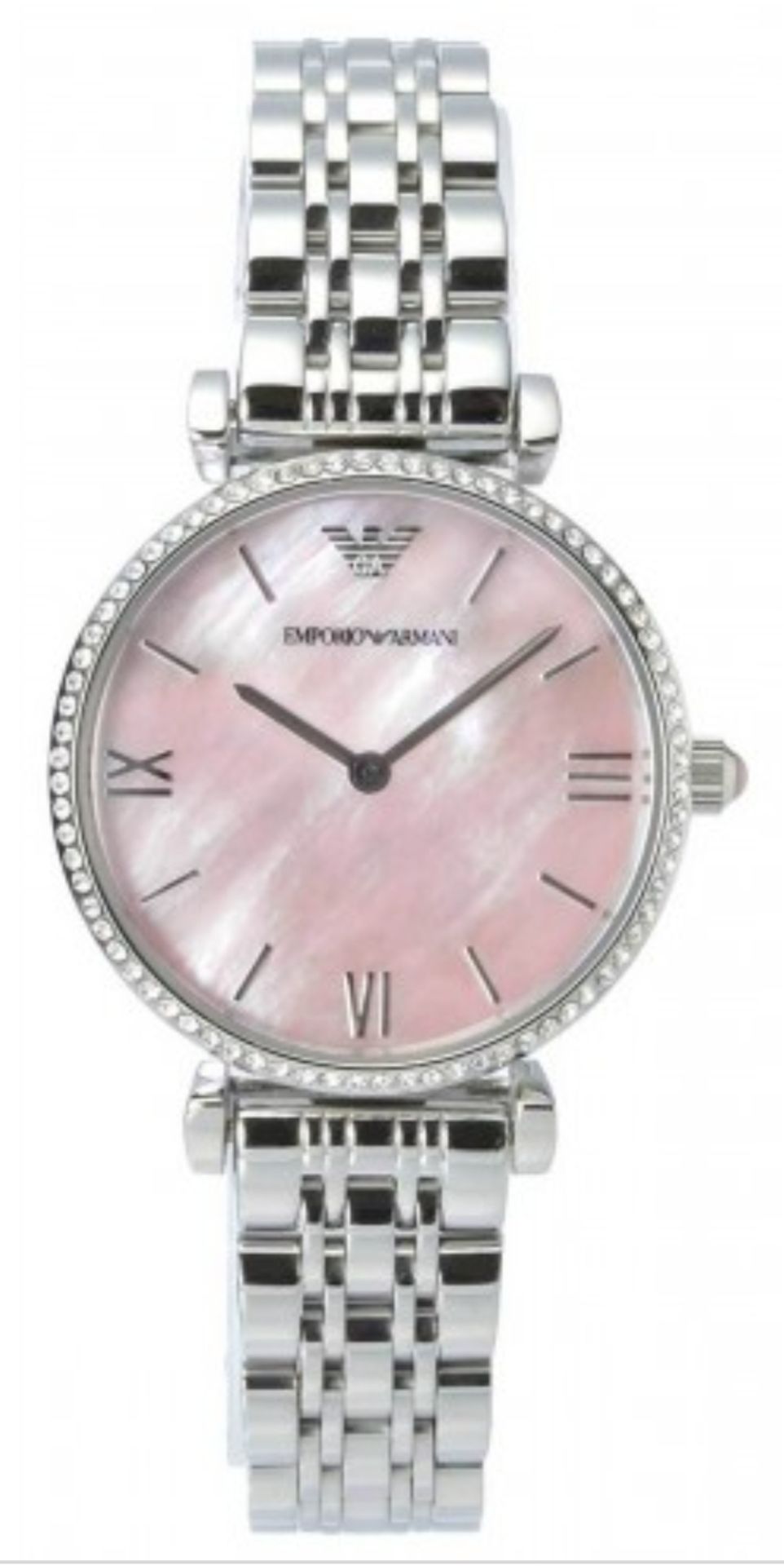 Emporio Armani AR1779 Ladies Gianni T-Bar Silver Bracelet Watch - Image 4 of 6