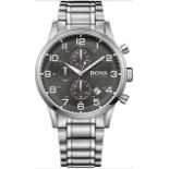 Hugo Boss Men's Black Aeroliner Multi-Functional Chronograph Watch 1513181 Hugo Boss Men's