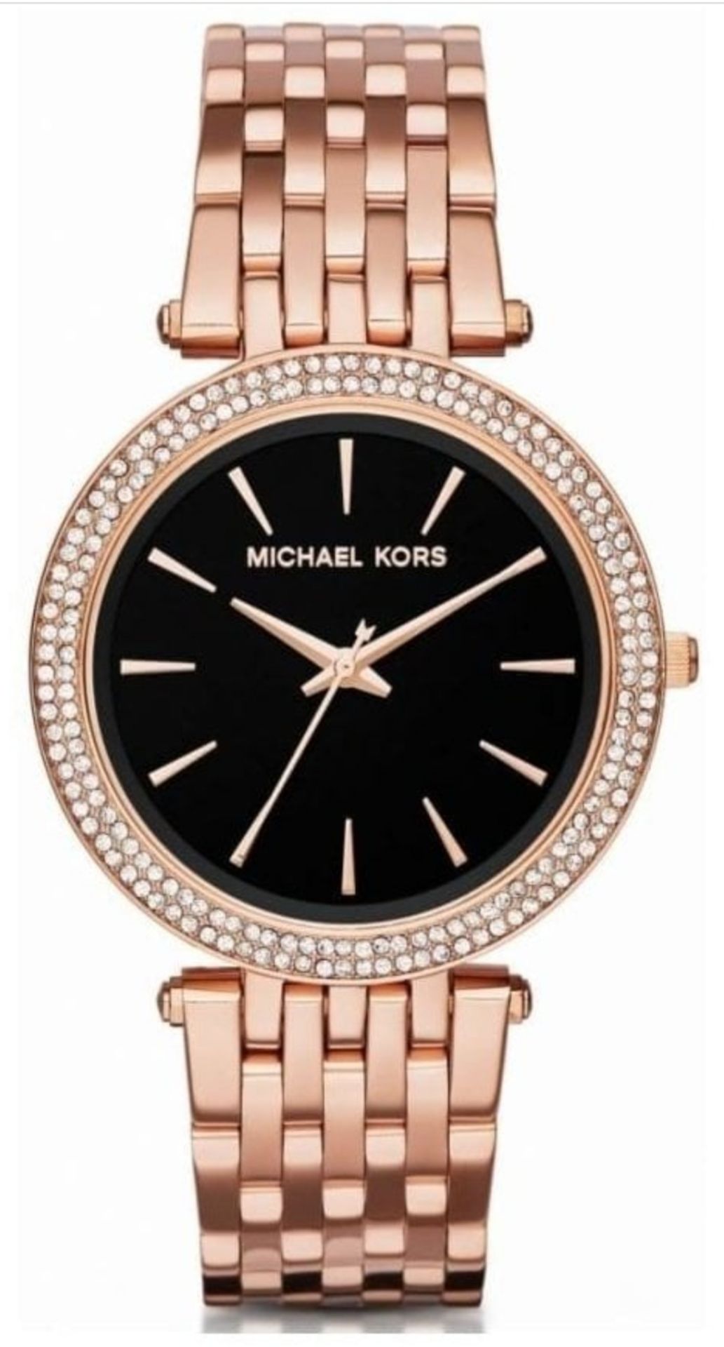 Michael Kors MK3402 Darci Black & Rose Gold Tone Stainless Steel Ladies Watch - Image 2 of 7