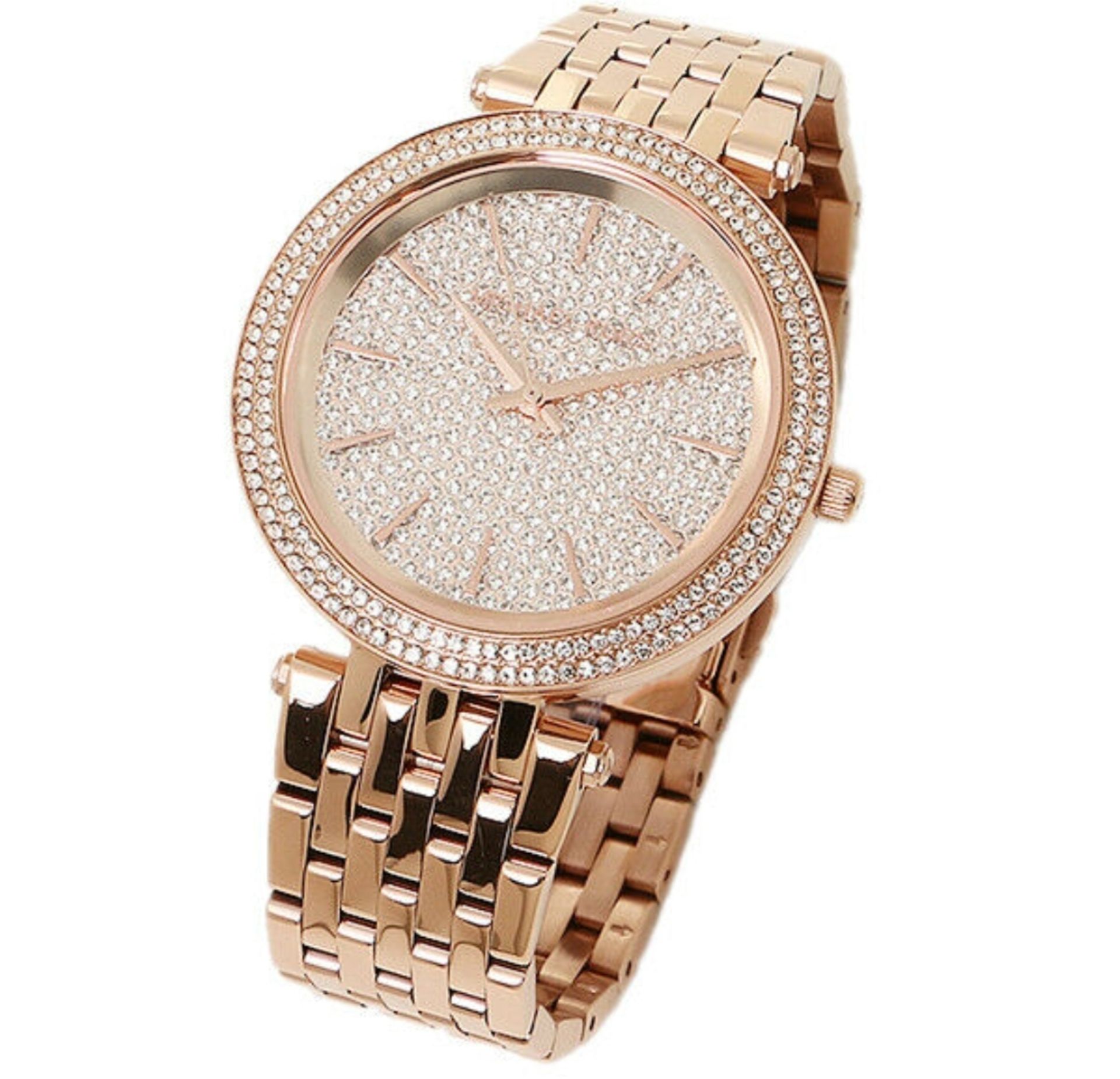 Michael Kors MK3439 Ladies Rose Gold Darci Quartz Watch - Image 4 of 5