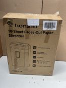 Bonsaii 10 Sheet Shredder. RRP £59.99 - Grade U