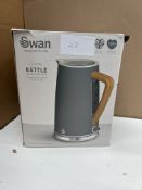 Swan Nordic Kettle In Grey. RRP £39.99 - Grade U