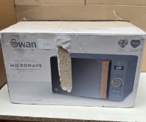 Swan Nordic Microwave In Grey. RRP £129.99 - Grade U