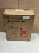 Bonsaii 6 Sheet Shredder. RRP £49.99 - Grade U