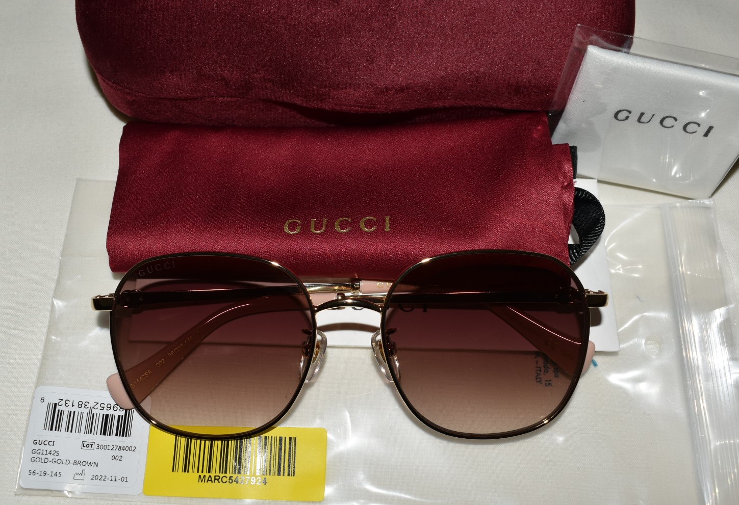 Gucci GG1142S 002 Women Sunglasses - Image 3 of 3