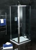 Brand New Boxed Atlas 900mm Shower Enclosure Hinged Door RRP £180 **No Vat**