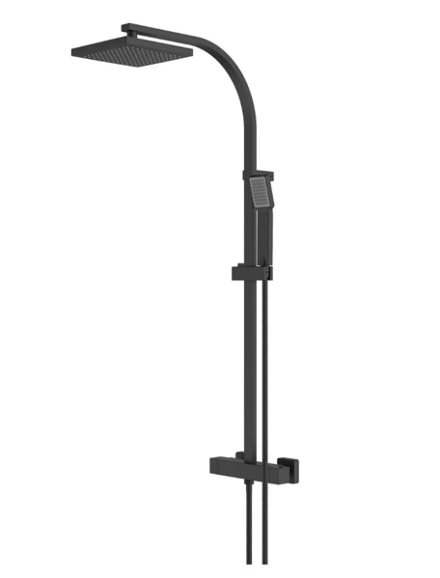 Brand New Boxed Aero Exposed Thermostatic Shower System - Matt Black RRP £270 **No VAT**