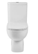 Brand New Boxed Newton Open Back Close Coupled Toilet with Soft Close Toilet Seat RRP £300 **No V...