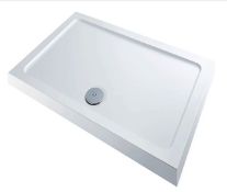 Brand New Boxed Emerge White Rectangular Shower Tray - 1200x900mm RRP £167 **No Vat**