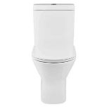 Brand New Boxed Falcon Rimless Open Back Close Coupled Toilet with Soft Close Toilet Seat RRP £32...