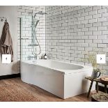 Brand New Pilma White Left Hand Shower Bath with Screen - 1700 x 850mm RRP £560 **No Vat**