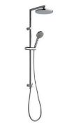 Brand New Boxed Fresh Dual Shower Head & Riser Rail Kit - Chrome RRP £140 **No Vat**