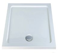 Brand New Emerge White Square Shower Tray - 800x800mm RRP £104 **No Vat**