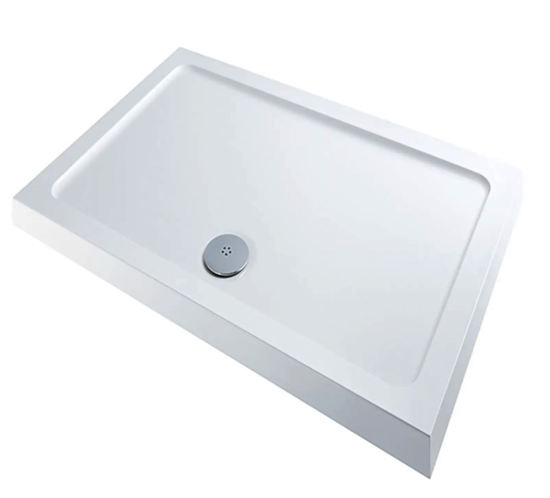 Brand New Boxed Emerge White Rectangular Shower Tray - 1200x700mm RRP £157 **No Vat**