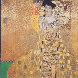 22ct Gold Inlaid Gustav Klimt Limited Edition Silkscreen ""Woman in Gold""