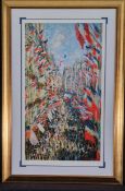 Claude Monet Limited Edition (One of only 50 Published Worldwide) ""Rue Montorgueil""