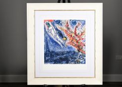 Limited Edition Marc Chagall ""Flowers Over Paris"" One of only 50 Worldwide