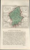 Shropshire Antique 1783 F Grose Copper Plate County Map.