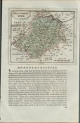 Wales Montgomeryshire 1783 F Grose Copper Plate County Map.