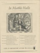 Guinness 1958 Original Print In Marble Halls- G.E. 2365 A