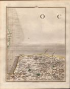 Norfolk East Anglia - John Carys Antique George III 1749 Map.
