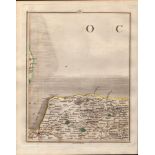 Norfolk East Anglia - John Carys Antique George III 1749 Map.