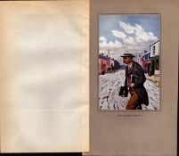 “The Lesser Official” Rare Antique Colour Illustration by Jack B Yeats.